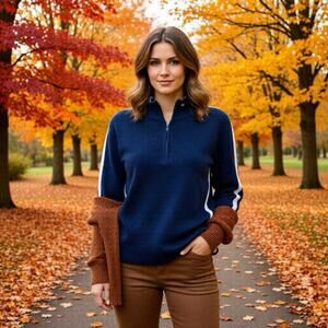 VTG 90s RalphLauren RL PoloJeans Co USA American Flag WomenXL Sweater Y2K Preppy